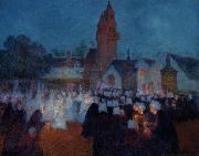 unknow artist Procession at Nenvic Spain oil painting artist